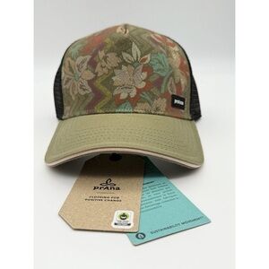 Floral Patterned Cap with Black Mesh by PrAna